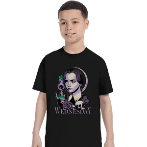 Shirts T-Shirts, Youth / XS / Black Wednesday Addams