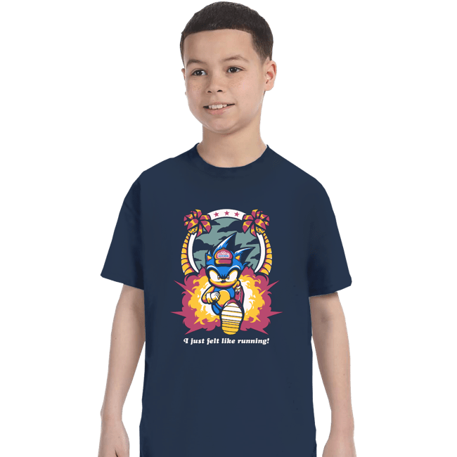 Daily_Deal_Shirts T-Shirts, Youth / XS / Navy Run Hedgehog Run
