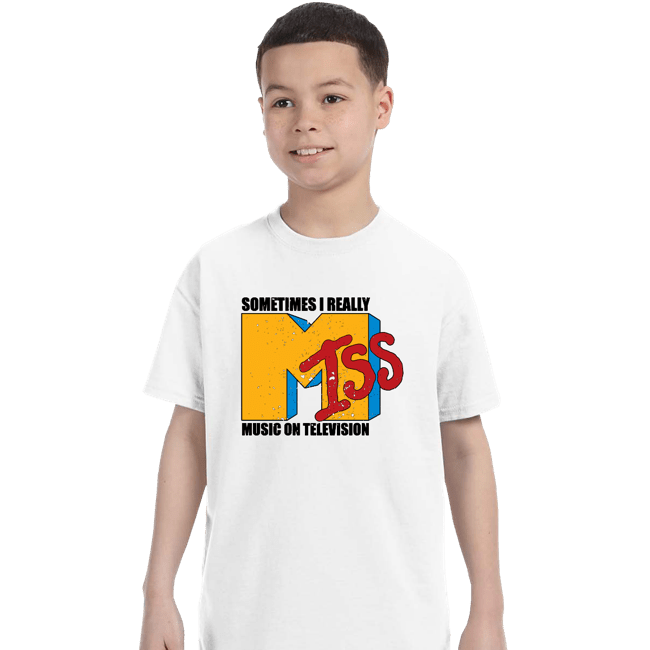 Secret_Shirts T-Shirts, Youth / XS / White I Miss Music