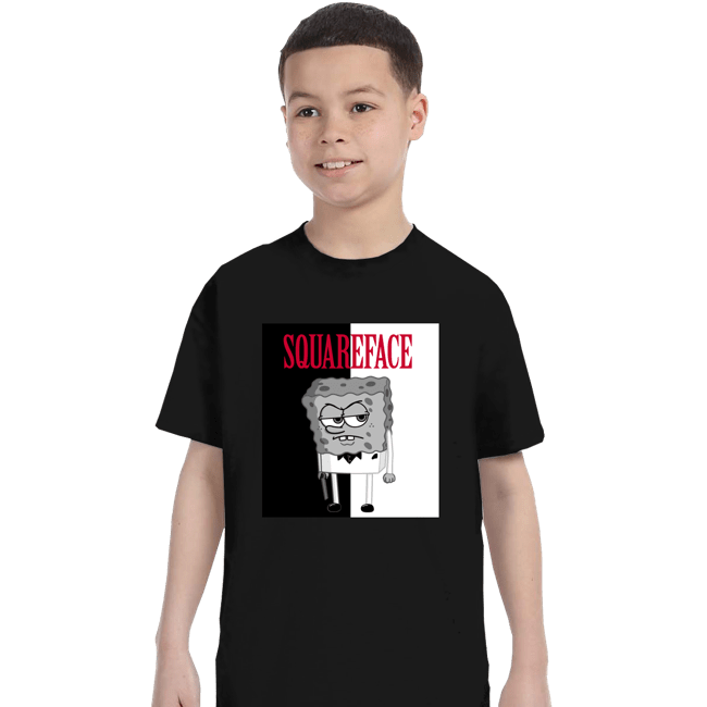 Shirts T-Shirts, Youth / XS / Black Squareface