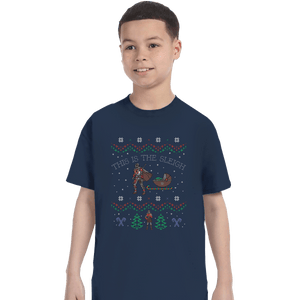 Shirts T-Shirts, Youth / XS / Navy This Is The Sleigh