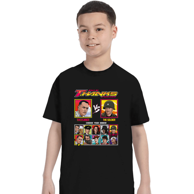 Shirts T-Shirts, Youth / XS / Black Tom Hanks Fighter
