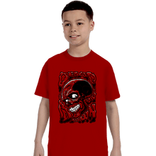 Load image into Gallery viewer, Daily_Deal_Shirts T-Shirts, Youth / XS / Red Dead By Dawn Skull
