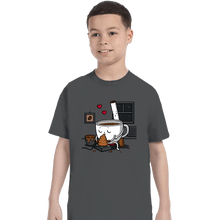 Load image into Gallery viewer, Secret_Shirts T-Shirts, Youth / XS / Charcoal Coffee And Cigarette

