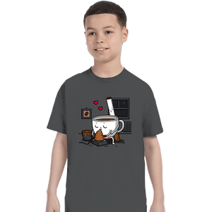 Secret_Shirts T-Shirts, Youth / XS / Charcoal Coffee And Cigarette