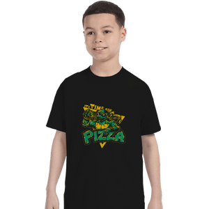 Shirts T-Shirts, Youth / XL / Black Pizza Time