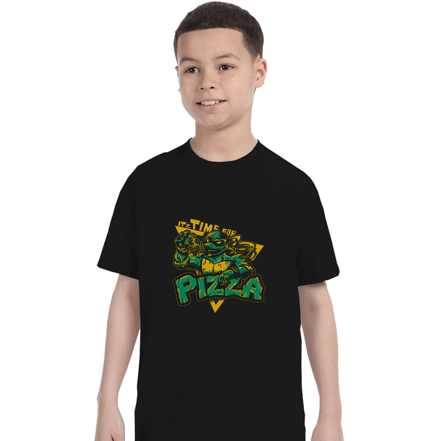 Shirts T-Shirts, Youth / XL / Black Pizza Time