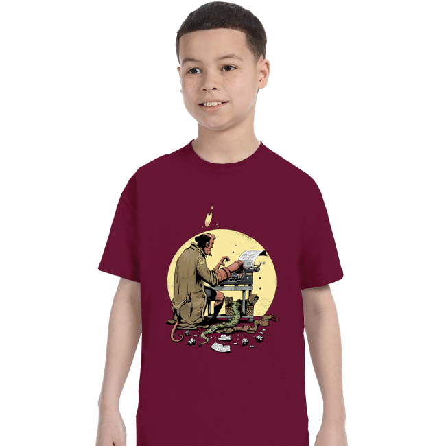 Daily_Deal_Shirts T-Shirts, Youth / XS / Maroon Hellboy's Report