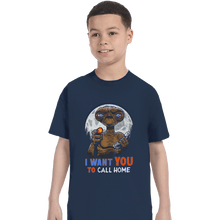 Load image into Gallery viewer, Daily_Deal_Shirts T-Shirts, Youth / XS / Navy Uncle E.T.
