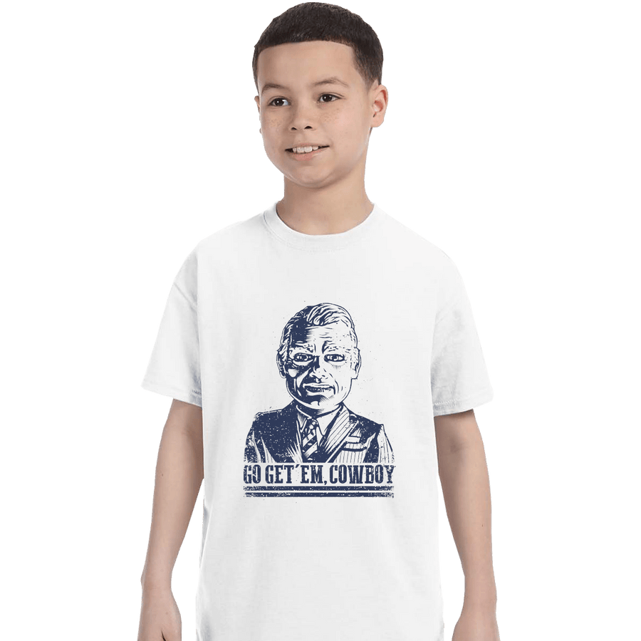 Shirts T-Shirts, Youth / XL / White Cowboy