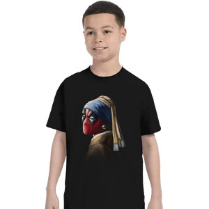Shirts T-Shirts, Youth / XL / Black Hero With A Pearl Earring