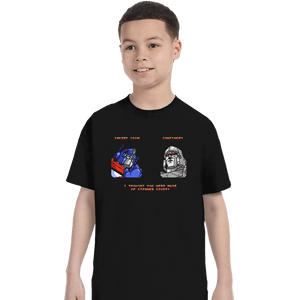 Daily_Deal_Shirts T-Shirts, Youth / XS / Black Cybertron Fighter