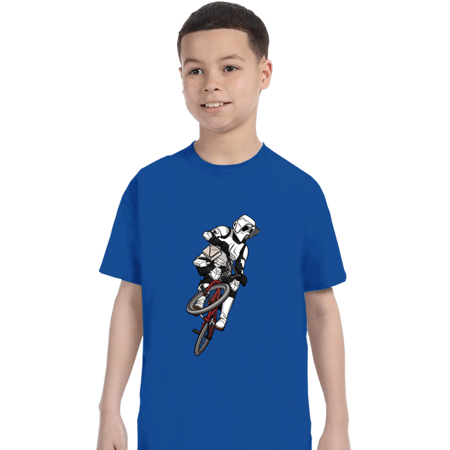 Daily_Deal_Shirts T-Shirts, Youth / XS / Royal Blue BMX Biker Scout