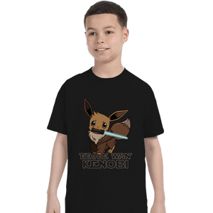Shirts T-Shirts, Youth / XL / Black Eevee Wan Kenobi