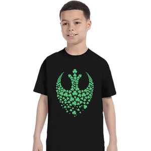 Secret_Shirts T-Shirts, Youth / XS / Black Shamrock Rebel