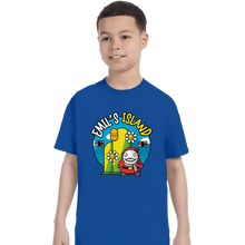 Load image into Gallery viewer, Shirts T-Shirts, Youth / XS / Royal Blue Emil Island
