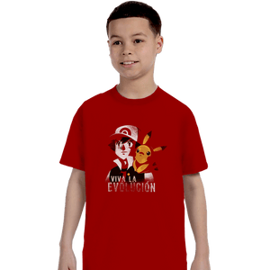 Shirts T-Shirts, Youth / XS / Red Viva La Evolucion