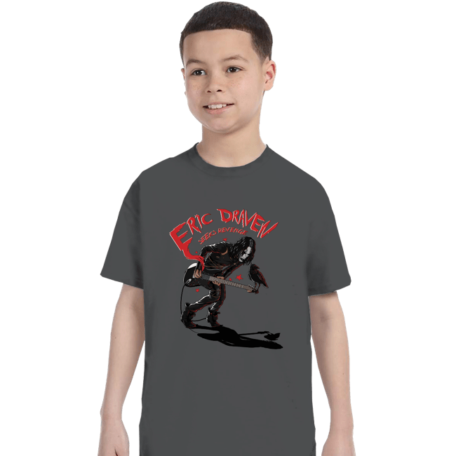 Secret_Shirts T-Shirts, Youth / XS / Charcoal Eric Draven's Revenge