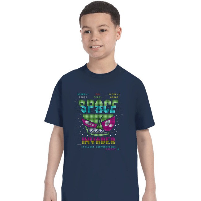 Secret_Shirts T-Shirts, Youth / XS / Navy Space Invader Zim