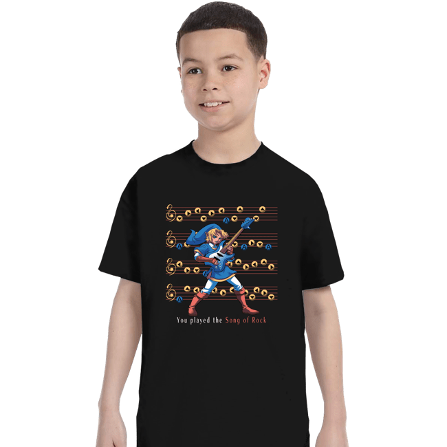 Shirts T-Shirts, Youth / XS / Black Song Of Rock