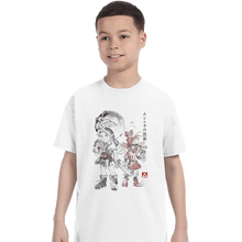 Load image into Gallery viewer, Shirts T-Shirts, Youth / XL / White Majora&#39;s Sumi-e
