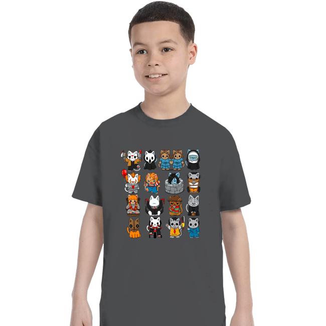 Daily_Deal_Shirts T-Shirts, Youth / XS / Charcoal The Horror Kittens