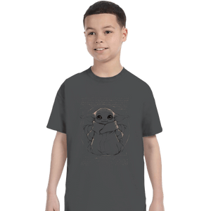 Shirts T-Shirts, Youth / XS / Charcoal Vitruvian Baby Yoda