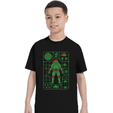 Load image into Gallery viewer, Daily_Deal_Shirts T-Shirts, Youth / XS / Black Raphael Model Sprue
