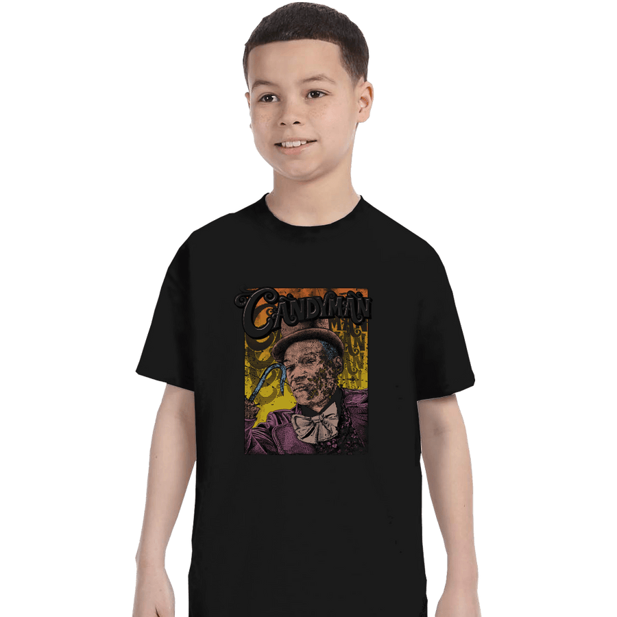 Shirts T-Shirts, Youth / XL / Black Candyman