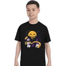 Load image into Gallery viewer, Daily_Deal_Shirts T-Shirts, Youth / XS / Black Magical Halloween Moon

