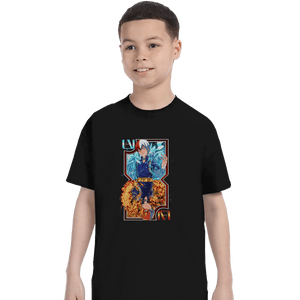 Shirts T-Shirts, Youth / XS / Black Fire And Ice Card