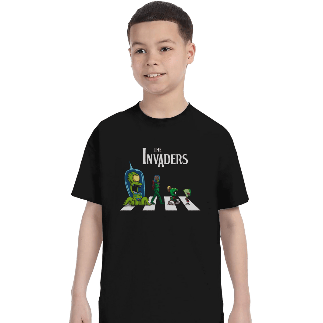 Shirts T-Shirts, Youth / XL / Black The Invaders
