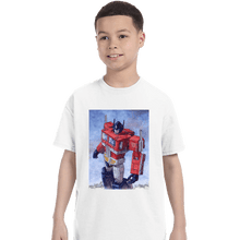 Load image into Gallery viewer, Secret_Shirts T-Shirts, Youth / XS / White Optimus Watercolor
