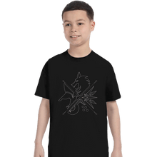 Load image into Gallery viewer, Shirts T-Shirts, Youth / XL / Black Minimal Witcher
