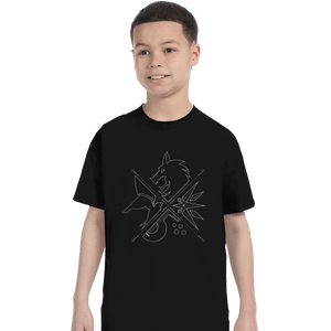 Shirts T-Shirts, Youth / XL / Black Minimal Witcher