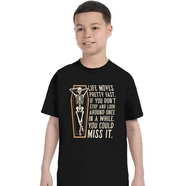 Secret_Shirts T-Shirts, Youth / XS / Black Life Moves Fast