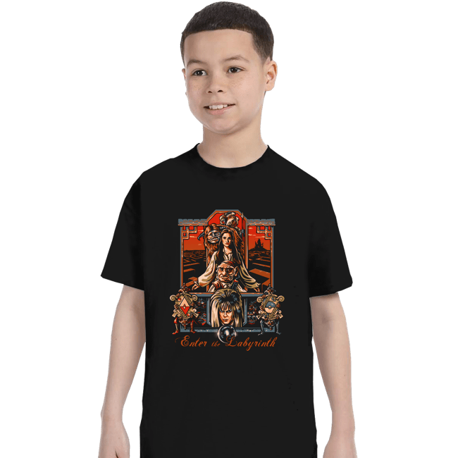 Shirts T-Shirts, Youth / XS / Black Enter The Labyrinth 80s