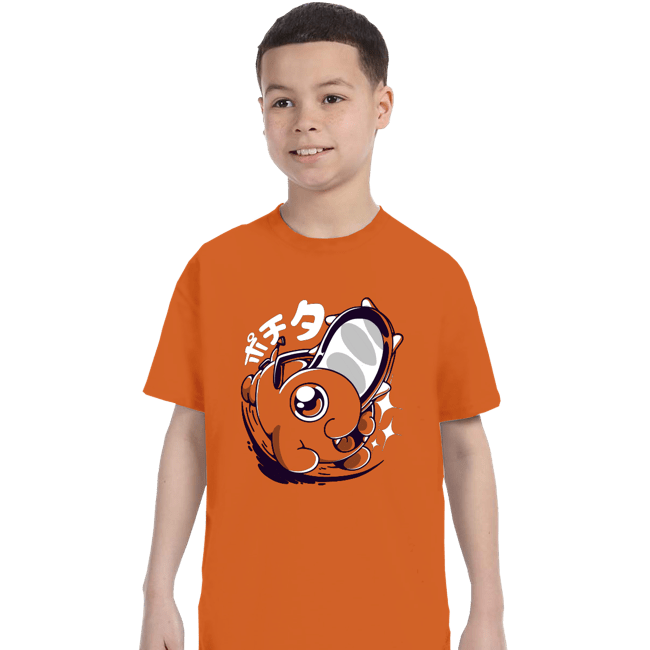 Secret_Shirts T-Shirts, Youth / XS / Orange Chainsaw Cute