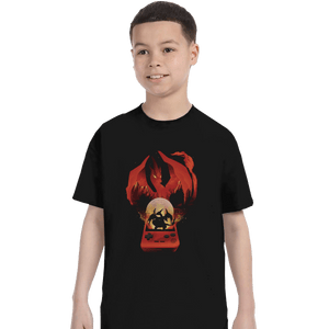 Shirts T-Shirts, Youth / XL / Black Red Pocket Gaming