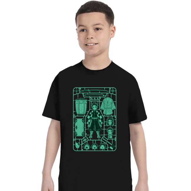 Daily_Deal_Shirts T-Shirts, Youth / XS / Black Tanjiro Model Sprue