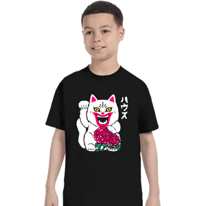 Daily_Deal_Shirts T-Shirts, Youth / XS / Black Lucky Hausu