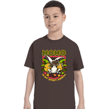 Load image into Gallery viewer, Daily_Deal_Shirts T-Shirts, Youth / XS / Dark Chocolate Momo Is My Spirit Animal

