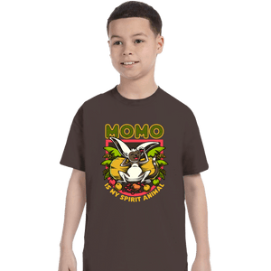 Daily_Deal_Shirts T-Shirts, Youth / XS / Dark Chocolate Momo Is My Spirit Animal