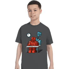 Load image into Gallery viewer, Secret_Shirts T-Shirts, Youth / XS / Charcoal Robot Exam
