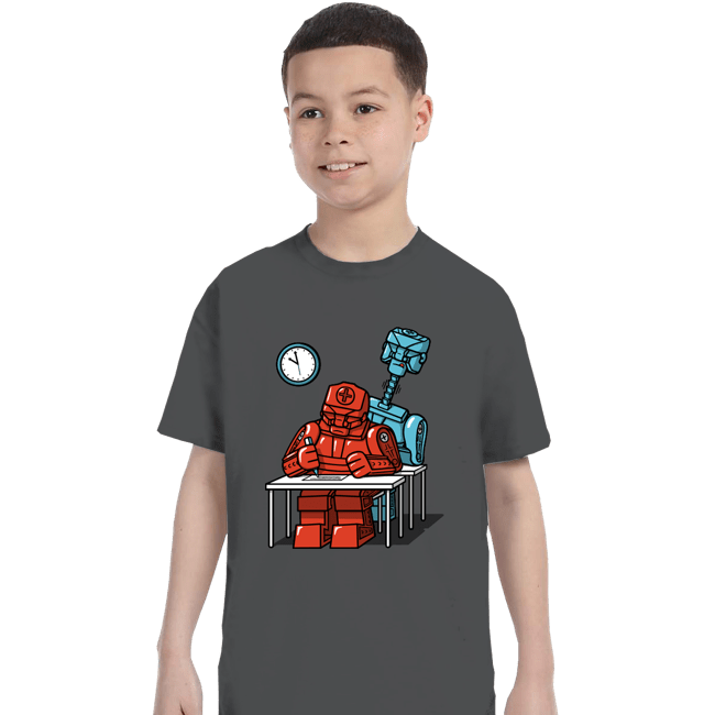 Secret_Shirts T-Shirts, Youth / XS / Charcoal Robot Exam