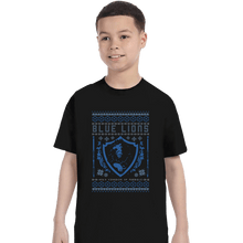 Load image into Gallery viewer, Shirts T-Shirts, Youth / XS / Black Blue Lions
