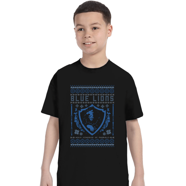 Shirts T-Shirts, Youth / XS / Black Blue Lions