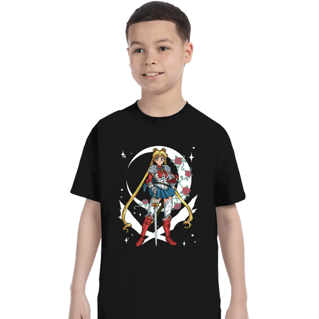 Daily_Deal_Shirts T-Shirts, Youth / XS / Black Full Armor Moon