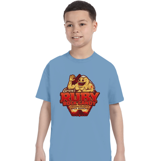 Shirts T-Shirts, Youth / XS / Powder Blue Goron’s Ruby Rock Candy