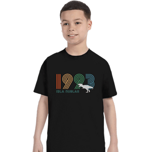 Secret_Shirts T-Shirts, Youth / XS / Black Isla Nublar 1993